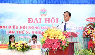 Đồng chí Lê Thanh Bình tái đắc cử chức danh Chủ tịch Hội Nông dân huyện Tiểu Cần, nhiệm kỳ 2023 – 2028