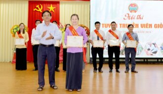 Hội Nông dân huyện Tiểu Cần: Đạt giải Nhất hội thi tuyên truyền viên giỏi năm 2024